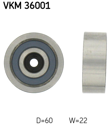 SKF VKM 36001 Vezetőgörgő hosszbordásszíjhoz